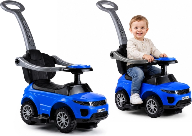 Παιδικό όχημα SPORT CAR με ράβδο καθοδήγησης, μπλε