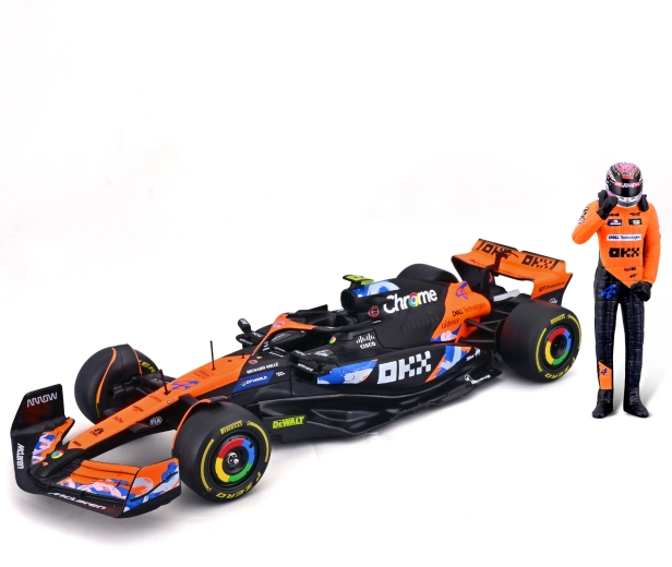 Μεταλλικό μοντέλο McLaren MCL38 F1 1:24 με φιγούρα οδηγού