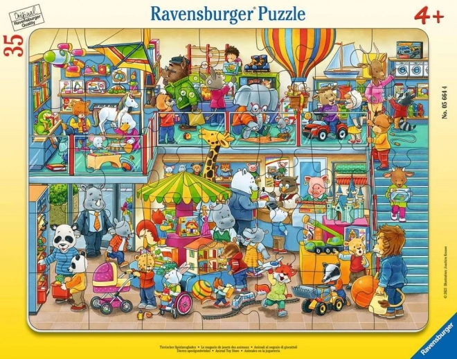 Παζλ Ravensburger «Ζωολογικό κατάστημα παιχνιδιών» 35 κομμάτια
