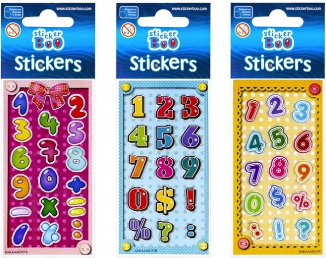 Αυτοκόλλητα με ασημί περίγραμμα StickerBoo - 1 τεμάχιο