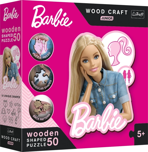 Ξύλινο παζλ Barbie για παιδιά 50 κομμάτια