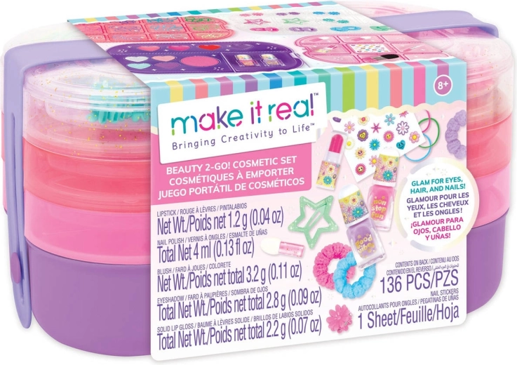 Make It Real Beauty 2-Go! παιδικό σετ καλλυντικών ταξιδιού