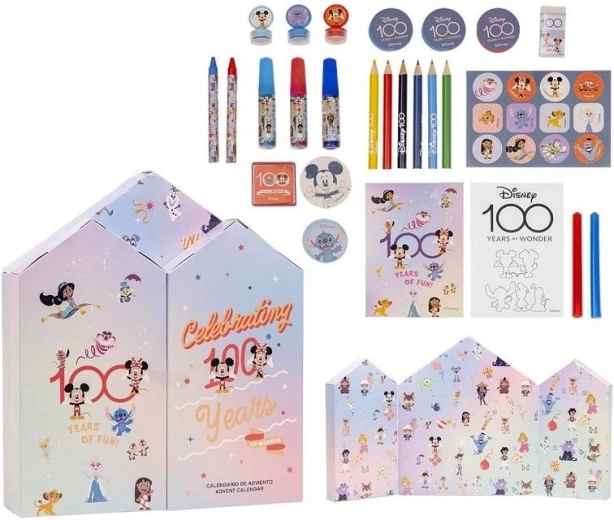 Ημερολόγιο Advent Disney 100 με είδη γραφής και ζωγραφικής