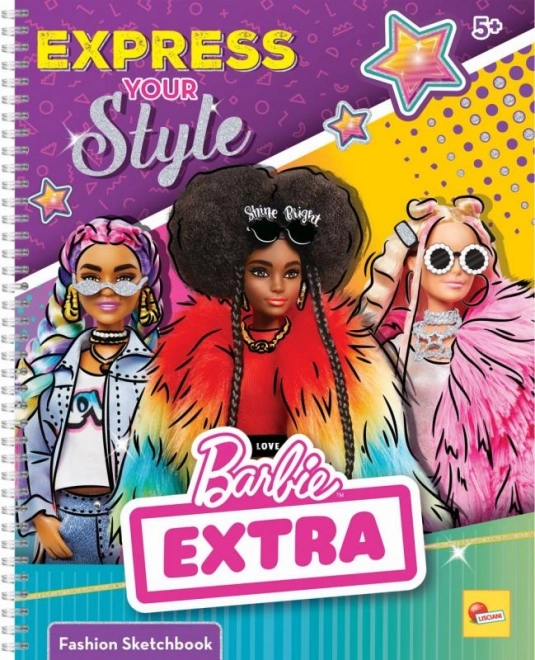 Μπλοκ σκίτσων Barbie - Δείξε το στυλ σου