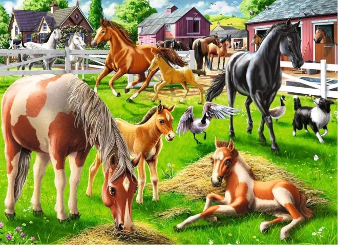 Παζλ Ravensburger Ευτυχισμένα άλογα 60 κομμάτια