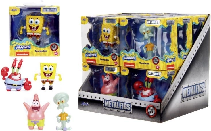 Μεταλλικές συλλεκτικές φιγούρες SPONGEBOB SQUAREPANTS – 4 είδη (SpongeBob, Patrick, Squidward, Mr. Krabs) 6,5 cm