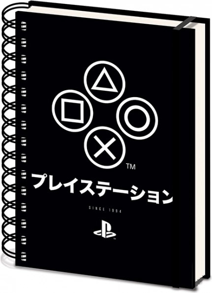 Σπιράλ μπλοκ A5 PLAYSTATION Onyx