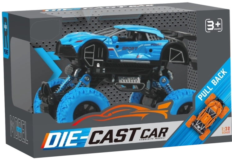 Monster truck 1:32 με μηχανισμό έλξης προς τα πίσω
