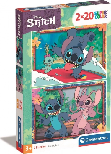 Παζλ 2×20 κομμάτια Disney Stitch – Clementoni