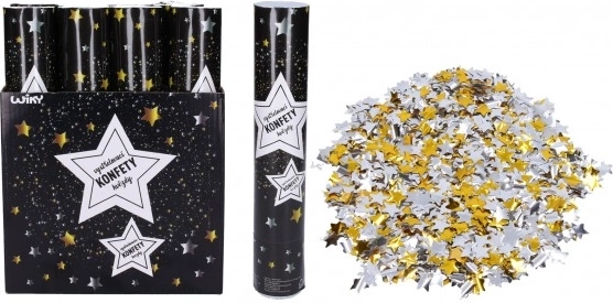 Εκτοξευτής πάρτι κομφετί Αστέρια 30 cm