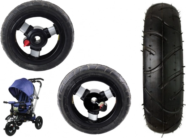 Μπροστινός πλαστικός τροχός με φουσκωτό λαστιχένιο ελαστικό PRO 700