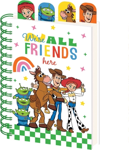 Toy Story σπιράλ μπλοκ A5 με σελιδοδείκτες