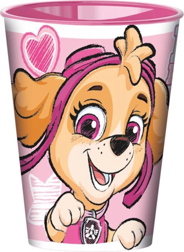 Πλαστικό ποτηράκι Paw Patrol 260 ml ροζ