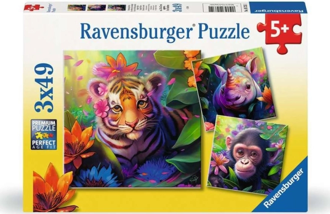 Παζλ Μωρά της ζούγκλας από τη Ravensburger 3x49 κομμάτια