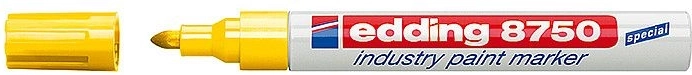 Βιομηχανικός μαρκαδόρος λάκας Edding 8750, κίτρινος
