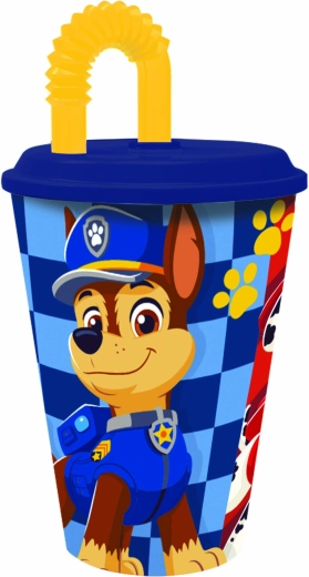 Παιδικό ποτηράκι με καλαμάκι PAW Patrol 430 ml πλαστικό