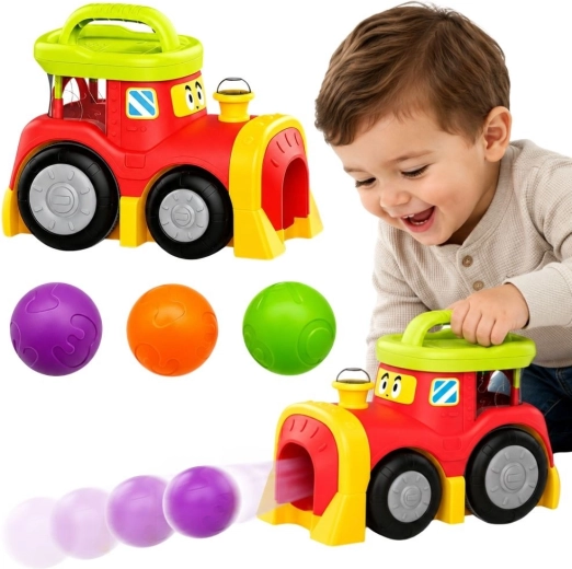 Woopie baby διαδραστικό τρενάκι με μπαλάκια που πετάγονται