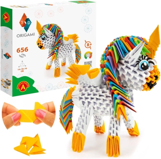 ALEXANDER 3D origami – μονόκερος, 656 τεμάχια