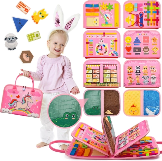 2Kids Toys αισθητηριακό βιβλίο δραστηριοτήτων (busy book) μονόκερος