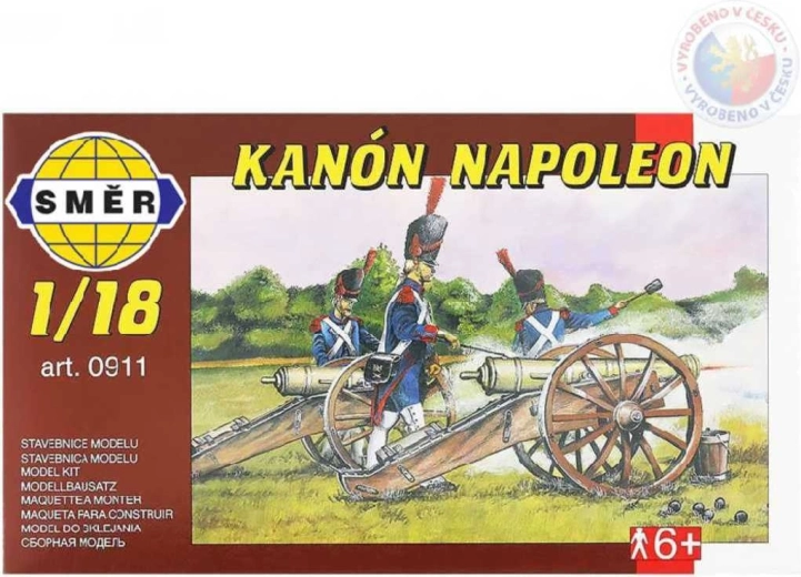 Směr μοντέλο κανονιού Napoleon 1:18 (πλαστικό κιτ κατασκευής)