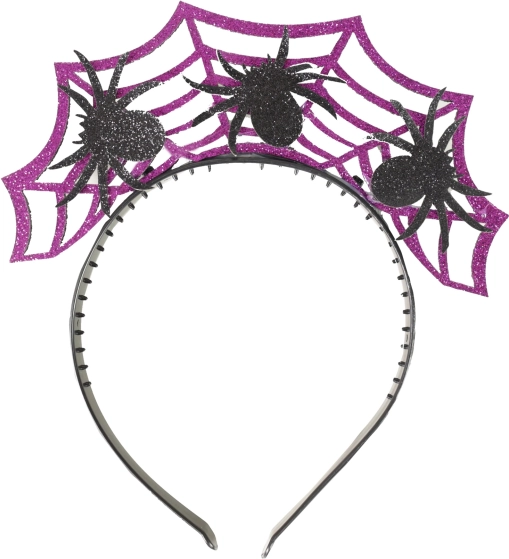 Στέκα Halloween μωβ με αράχνη