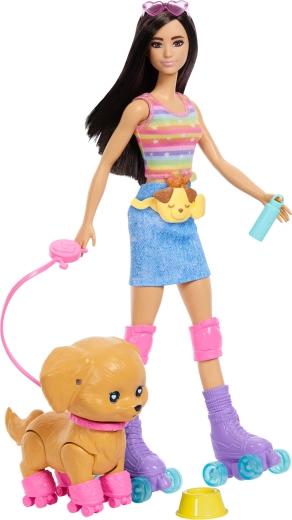 Κοινή βόλτα της Barbie και του σκυλάκου