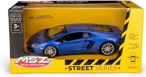 MSZ Lamborghini Aventador Coupé σε κλίμακα 1:24, μπλε
