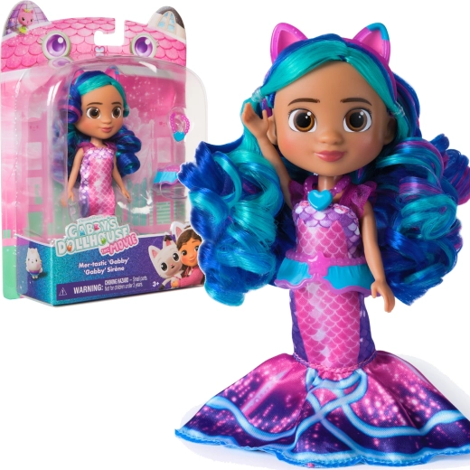 Σετ Gabby's Dollhouse Movie mer-tastic Gabby – κούκλα με αξεσουάρ