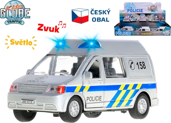 Kids Globe Traffic αστυνομικό βαν με φώτα και ήχους 14 cm