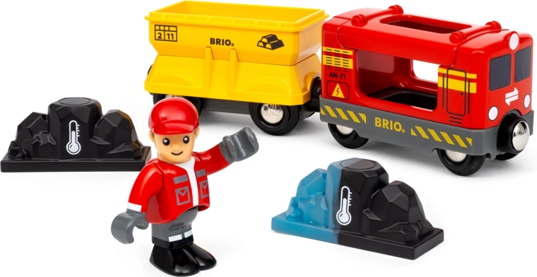 BRIO World εμπορευματικό τρενάκι με драγοπέτρες που αλλάζουν χρώμα
