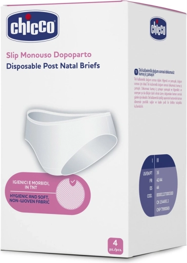 Chicco εσώρουχα λοχείας μίας χρήσης, μέγεθος L, 4 τεμ.