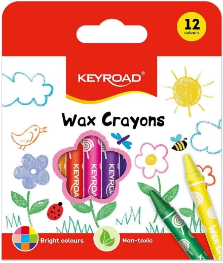Κηρομπογιές Keyroad 12 χρώματα, 8 mm