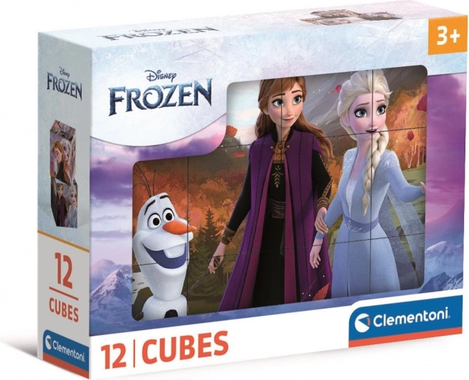 Εικονοκύβοι Clementoni Frozen (Η Βασίλισσα του Χιονιού) 12 κύβοι