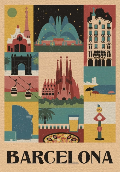 Παζλ 1000 κομματιών Style in the City Barcelona – συμπαγές κουτί