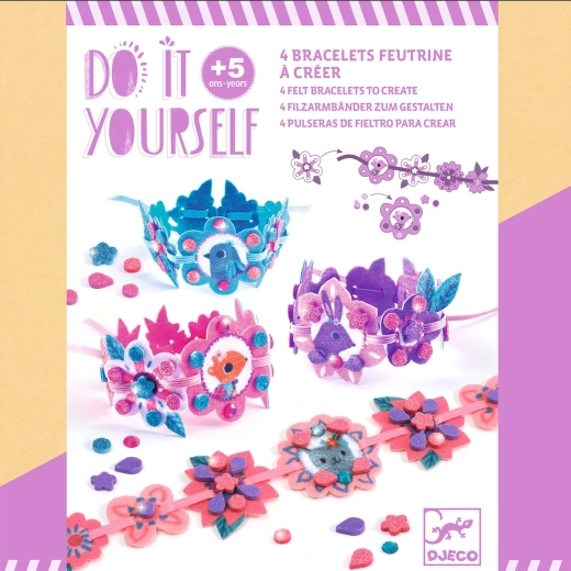 DIY σετ για την κατασκευή αστραφτερών βραχιολιών φιλίας DJECO