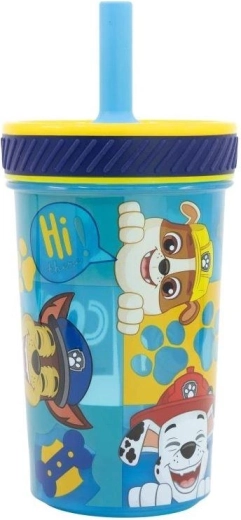 Ασφαλές παιδικό ποτηράκι με καλαμάκι Paw Patrol Stor