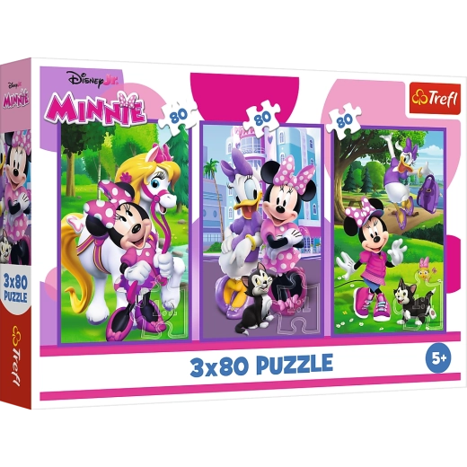 Παζλ 3x80 Μίνι και φίλοι από Disney Trefl
