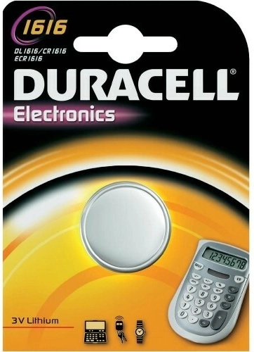 Λιθίου μπαταρία κουμπί 3V 55 mAh DURACELL CR1616