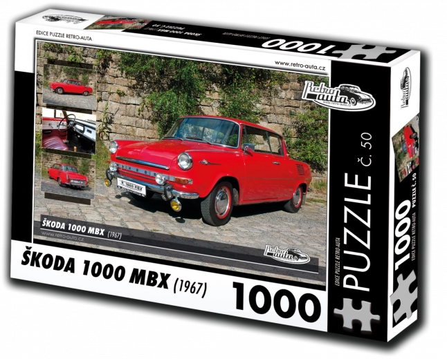 Παζλ Retro-auta Škoda 1000 MBX (1967) – 1000 κομμάτια