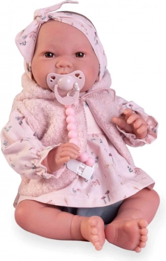 Ρεαλιστική κούκλα μωρό Sweet Reborn Nica με υφασμάτινο σώμα 42 cm