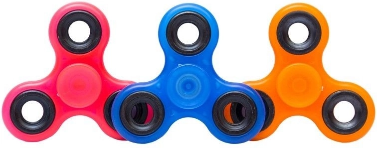 Φθορίζον fidget spinner 7,5 cm - 1 τεμάχιο