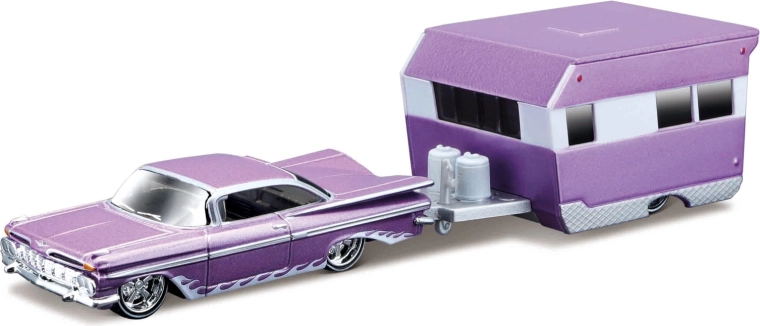 Maisto Design Tow & Go 1959 Chevrolet Impala με τροχόσπιτο Alameda 1:64