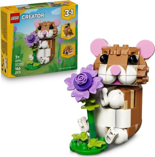 Creator 3σε1 χαριτωμένος χάμστερ με λουλούδι