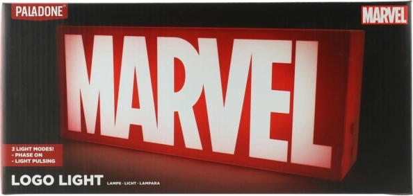 Νυχτερινό φωτιστικό MARVEL – λογότυπο με δύο λειτουργίες φωτισμού