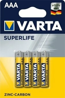 Varta Superlife AAA R03 ψευδαργύρου-άνθρακα μπαταρίες 1,5 V, blister 4 τεμ.