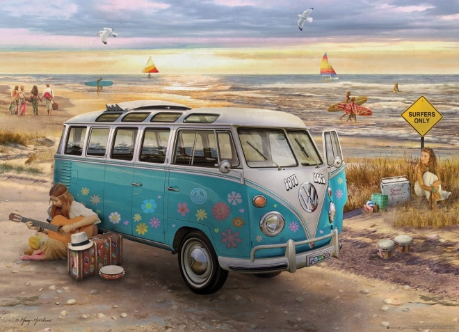 Παζλ Eurographics VW Bus – Αγάπη και Ελπίδα, 1000 κομμάτια