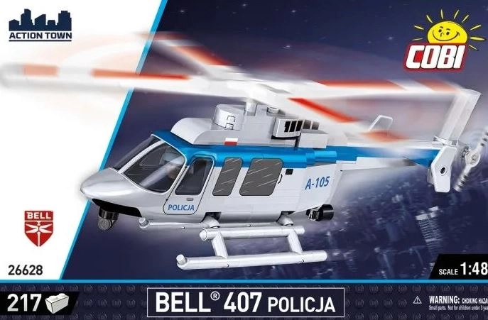 Κατασκευαστικό σετ Cobi Bell 407 Police – πολιτικό ελικόπτερο 1:48