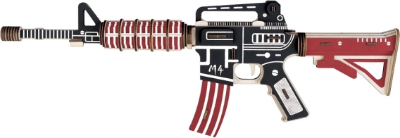 WOODCRAFT ξύλινο 3D παζλ
επιθετικό τουφέκι M4