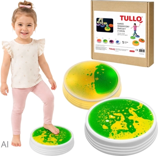 Tullo φωτιζόμενη αισθητηριακή υγρή πέτρα πράσινη