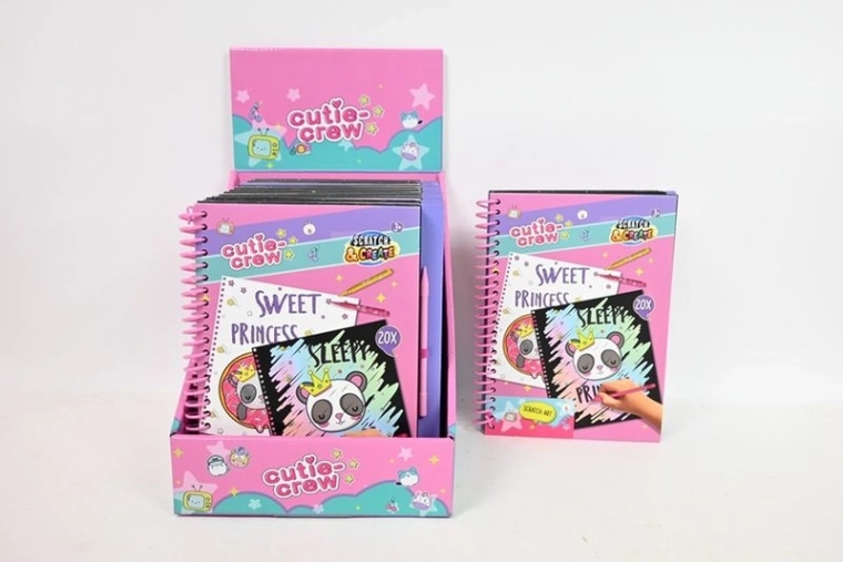Cutie Crew scratchbook – δημιουργικό μπλοκ ξυσίματος